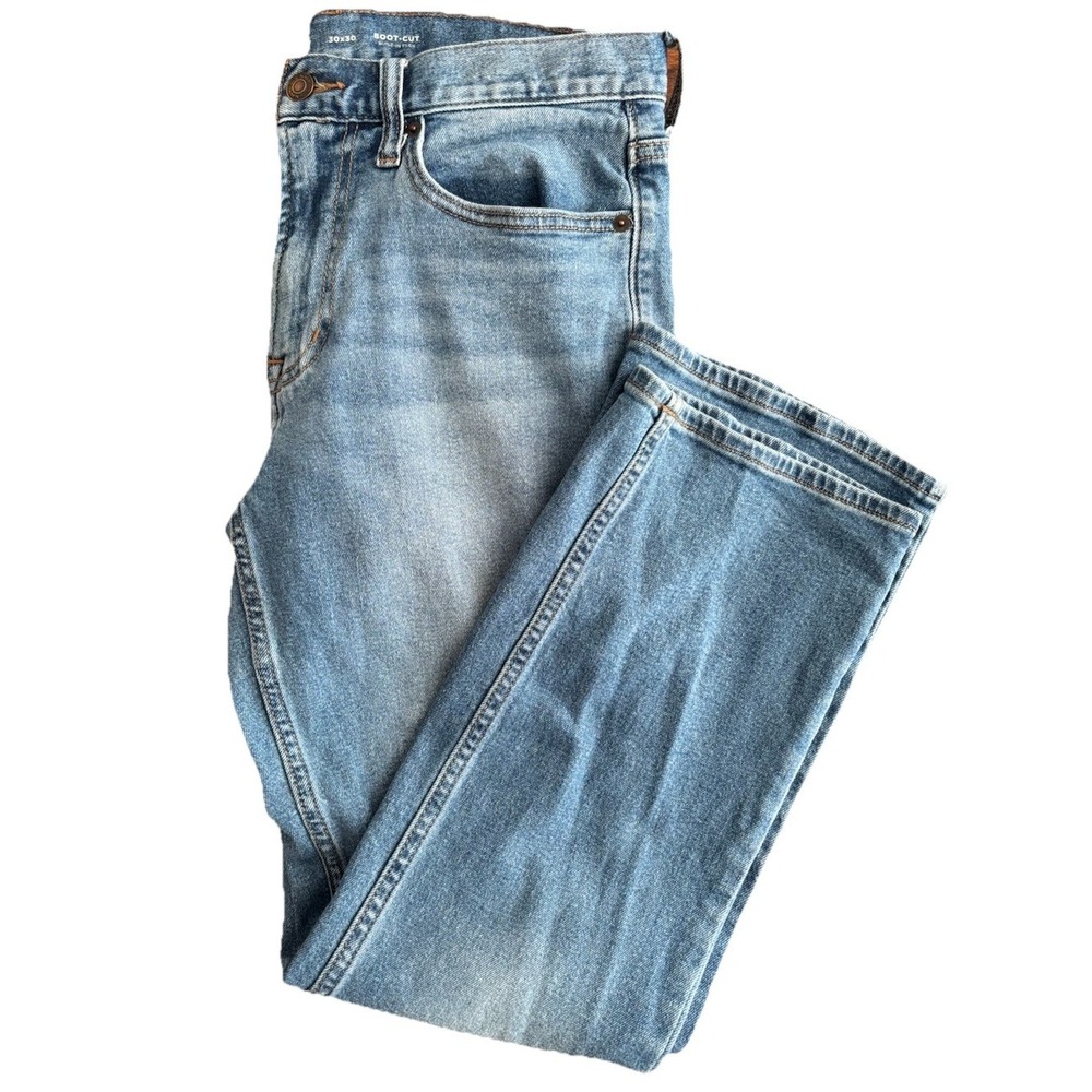 Old Navy 30x30 Boot Cut Built In Flex Mens Jeans Light Wahsed